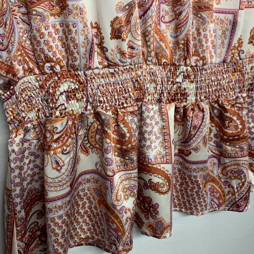 Hayden Paisley Ruffle Blouse - Picture 4 of 10